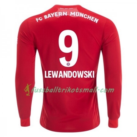 Fußballtrikots FC Bayern München Robert Lewandowski 9 2019-2020 Langarm Heimtrikotsatz kaufen